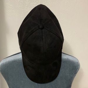 Black suede Steve Madden ball cap one size fits all
